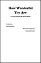 How Wonderful You Are SATB choral sheet music cover